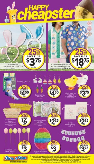 14th March Easter catalogue