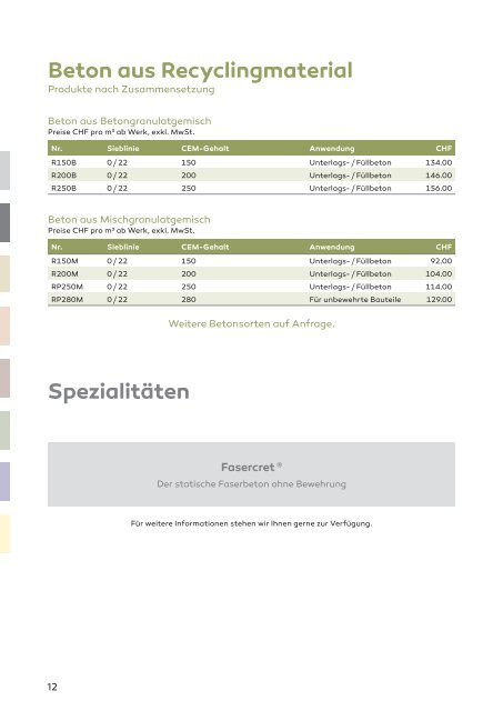 BKB Preisliste 2024