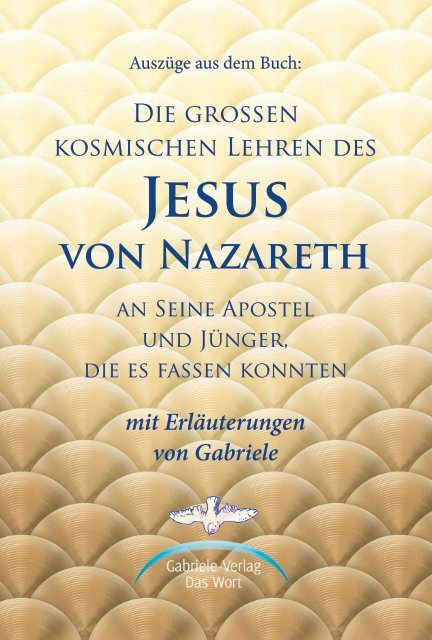 Die großen kosmischen Lehren des Jesus von Nazareth