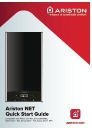 Ariston Net quick start guide