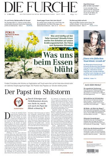 DIE FURCHE 14.03.2024