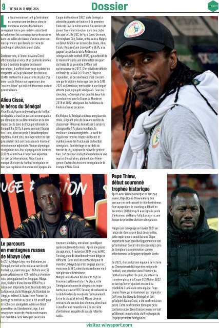 Journal wiwsport n368 - 13 mars 2024