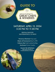 Guide to Great Chefs and Wineries