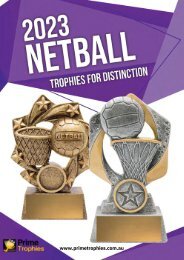2023 Prime Trophies Netball Catalogue