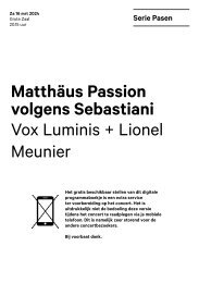 2024 03 16 Matthäus Passion volgens Sebastiani - Vox Luminis + Lionel Meunier