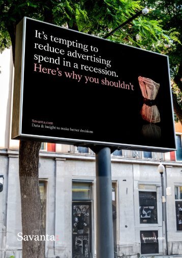 Savanta: Advertising in a recession