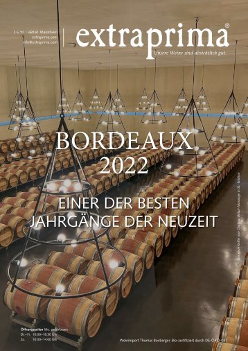 Extraprima Bordeaux 2022 Subskription Aktion 2024