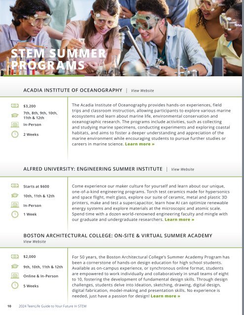 TeenLife 2024 Your Future in STEM Guide