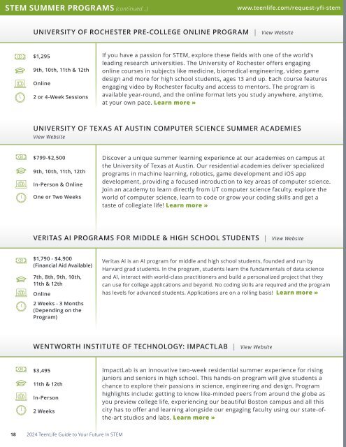 TeenLife 2024 Your Future in STEM Guide