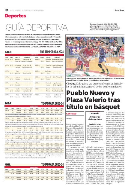 Guía Deportiva 15-03-2024