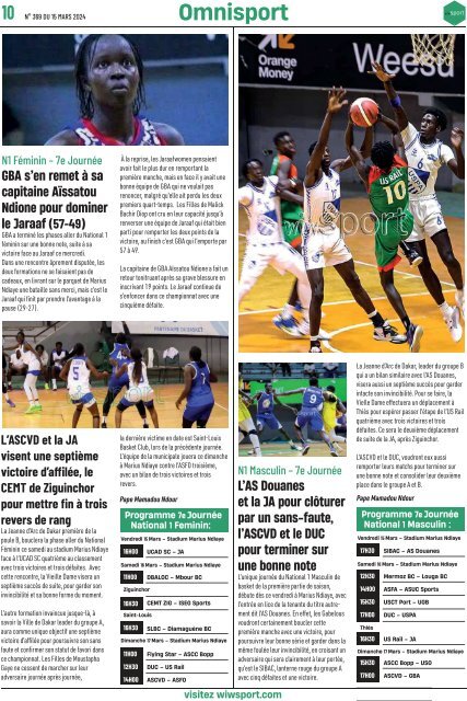 Journal wiwsport n369 - 15 mars 2024