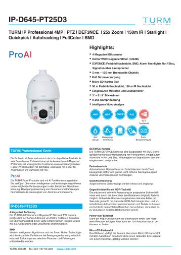 IP-D645-PT25D3 Datenblatt