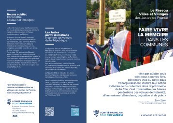 Plaquette Réseau Villes et Villages