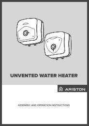 Ariston Andris R 10-15-30 ltr Manual