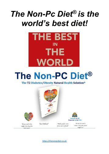 10 good reasons to do the Non Pc Diet®