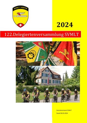 Begleitschreiben 122. Delegiertenversammlung SVMLT 2024