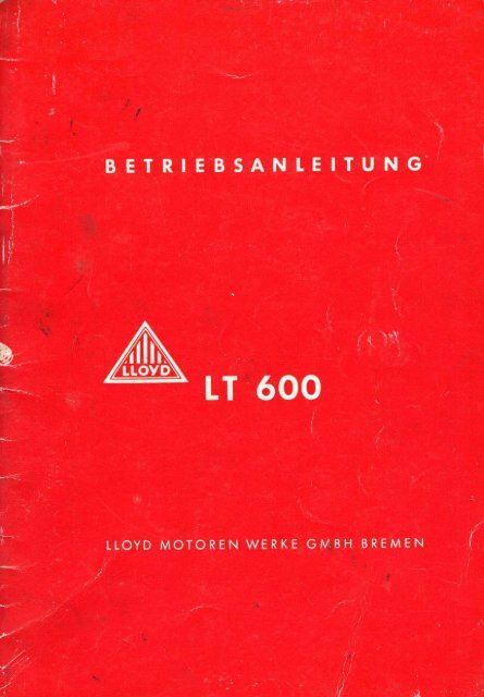 Betriebsanleitung LT 600
