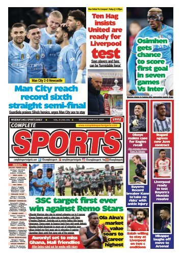 COMPLETE SPORTS - SUNDAY, MARCH 17, 2024