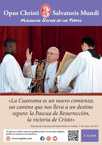 Circular. Misioneros Siervos de los Pobres 2024. Cuaresma