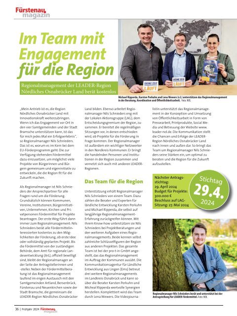 Fürstenau Magazin Frühling 2024