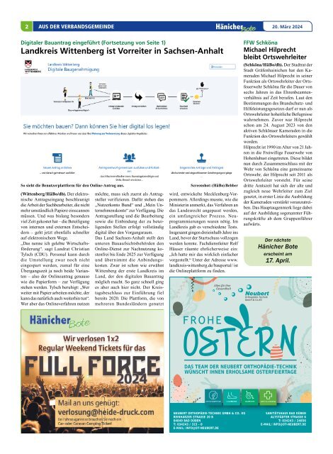 Hänicher Bote | März-Ausgabe 2024