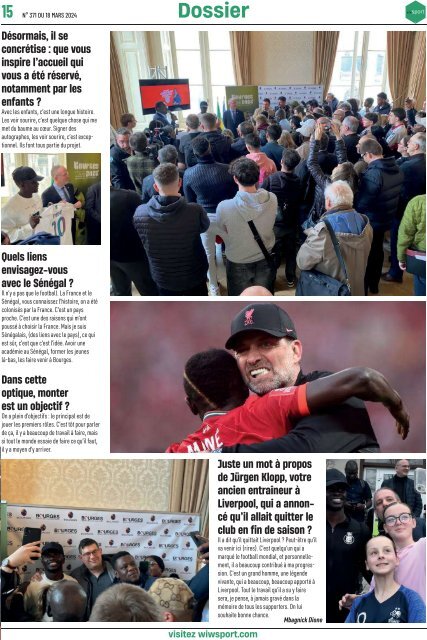 Journal wiwsport n371 - 18 mars 2024