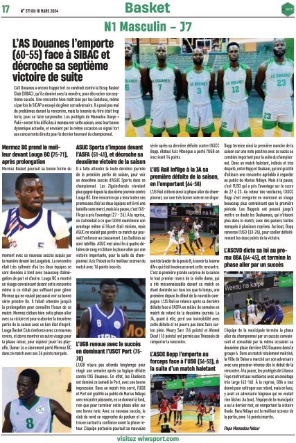 Journal wiwsport n371 - 18 mars 2024