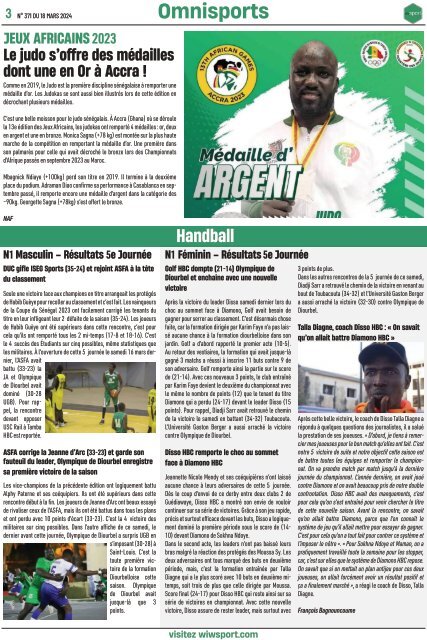 Journal wiwsport n371 - 18 mars 2024