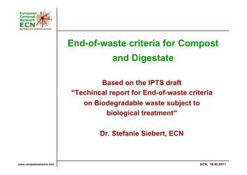 End-of-waste criteria for Compost and Digestate - European ...