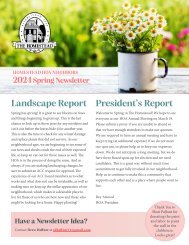 Homestead at Carrollton Spring Newsletter 2024