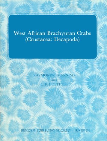 West African Brachyuran Crabs - Smithsonian Institution Libraries