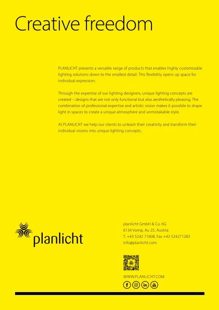 Imagebrochure PLANLICHT EN