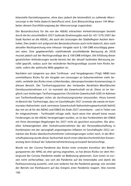 Beteiligungsbericht der StädteRegion Aachen zum Stichtag 31.12.2022