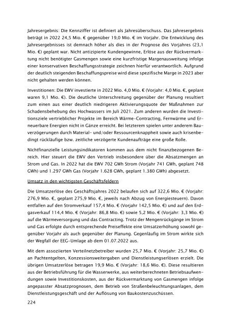 Beteiligungsbericht der StädteRegion Aachen zum Stichtag 31.12.2022