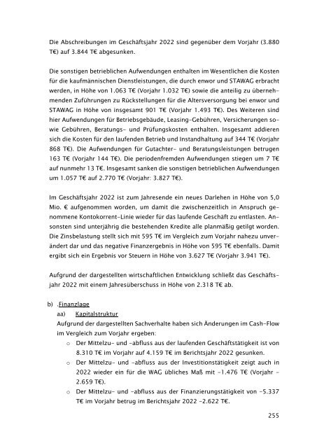 Beteiligungsbericht der StädteRegion Aachen zum Stichtag 31.12.2022
