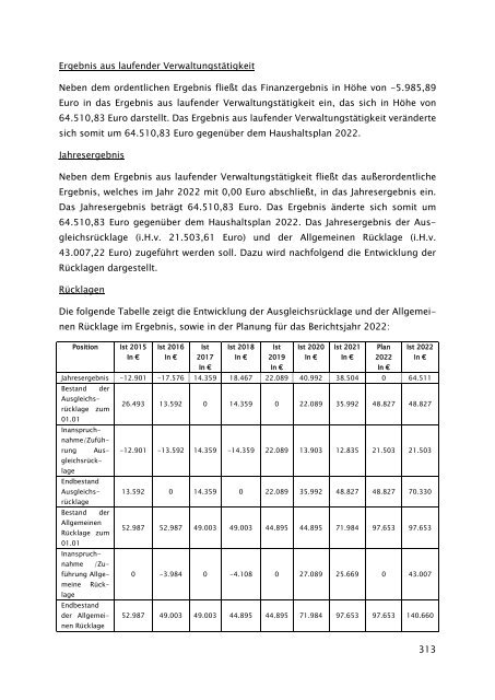 Beteiligungsbericht der StädteRegion Aachen zum Stichtag 31.12.2022