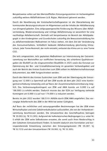 Beteiligungsbericht der StädteRegion Aachen zum Stichtag 31.12.2022