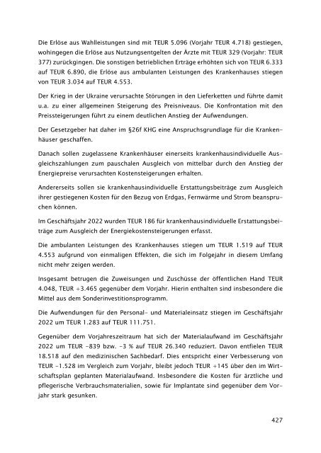 Beteiligungsbericht der StädteRegion Aachen zum Stichtag 31.12.2022