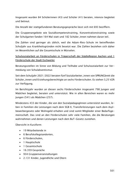 Beteiligungsbericht der StädteRegion Aachen zum Stichtag 31.12.2022