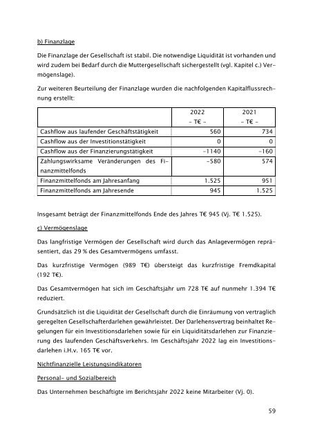 Beteiligungsbericht der StädteRegion Aachen zum Stichtag 31.12.2022