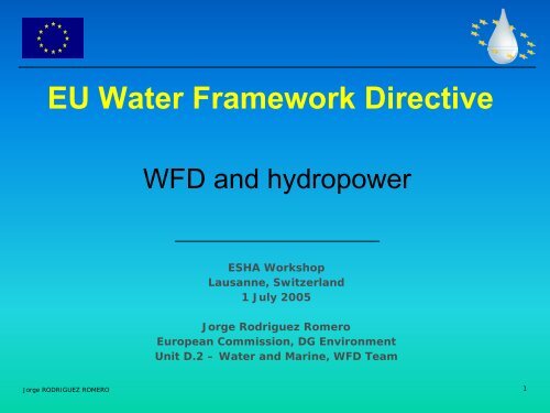 EU Water Framework Directive - ESHA