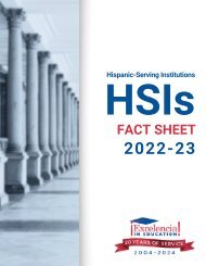 Hispanic-Serving Institutions (HSIs) Fact Sheet: 2022-23