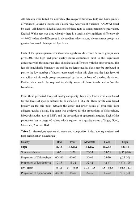 Water Framework Directive Marine Plants Task Team Tools Paper ...