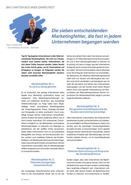 M das Magazin für Wirtschaft und Gesellschaft - Darmstadt No. 01 2024