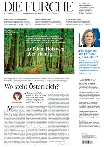 DIE FURCHE 21.03.2024