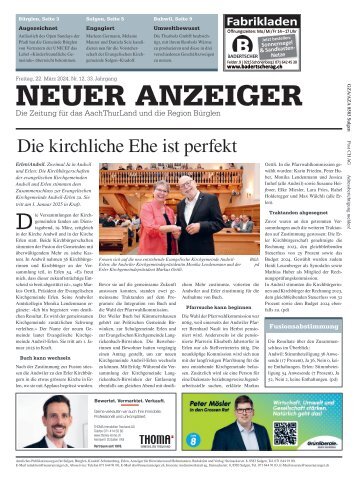Neuer Anzeiger 22. März 2024