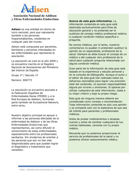 GP001 Enfermedad de Addison