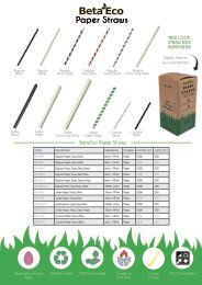 BetaEco Paper Straws