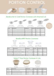 Portion Containers Range