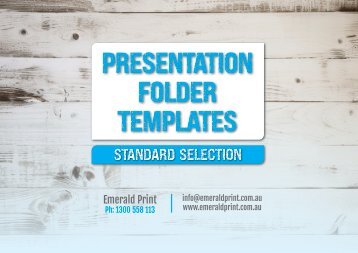 Presentation Folder Templates 1